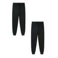 thumbnail image 1 of 2-Pack Kids Sweatpants Girls Athletic Joggers with Pockets Drawstring Casual Pants Boys Black Joggers 4-5 Years Boys Pants, 1 of 5