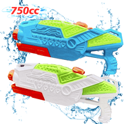 2 Pack Kids Water Gun 750ml Large Capacity Squirt Blaster- Super Soaking Outdoor Toys for Boys, Girls, Adults - 30ft Range for Pool, Beach,Backyard Water Battles