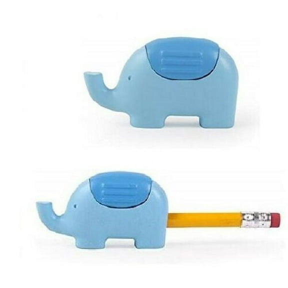 (2 Pack) Kikkerland Blue Elephant Pencil Sharpener