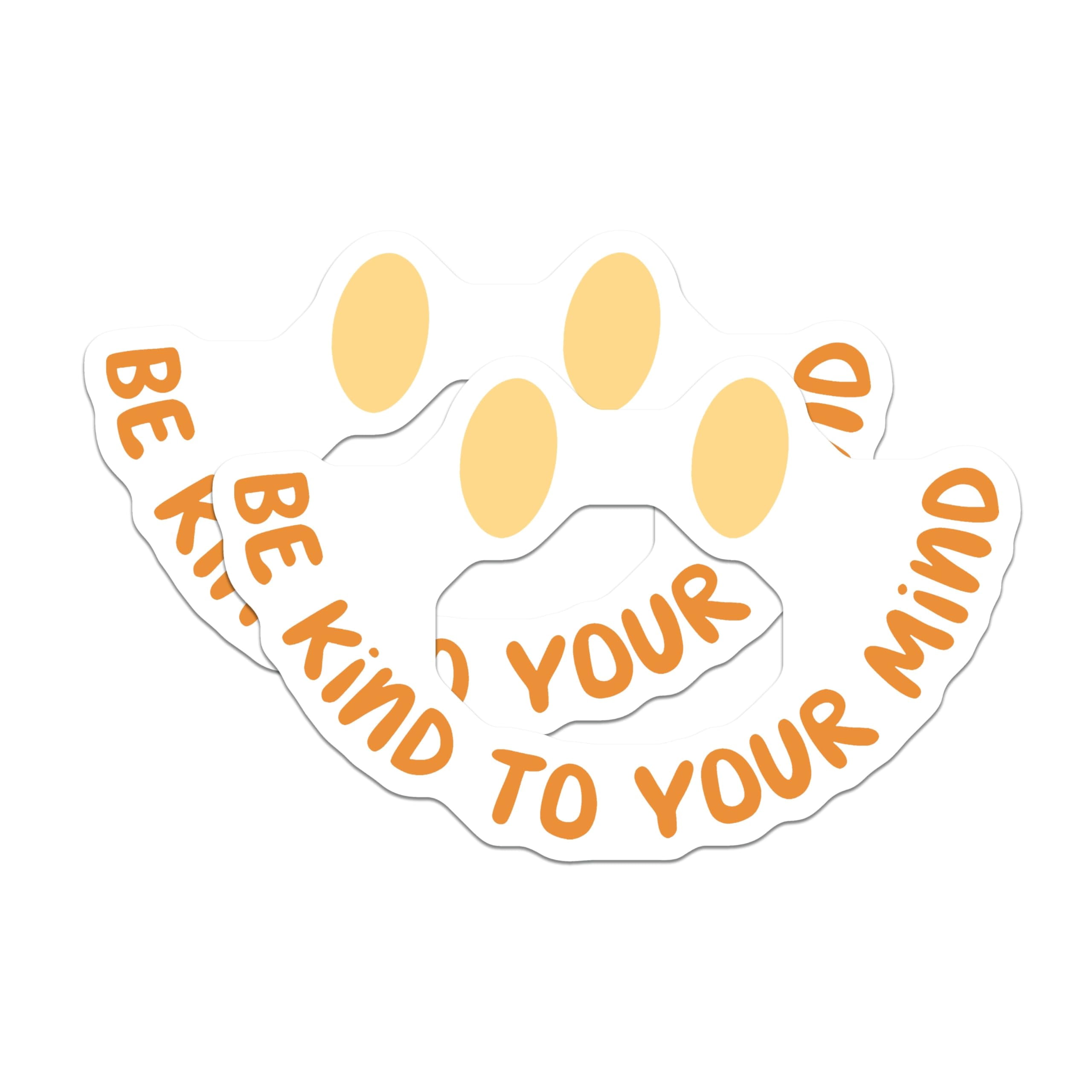 (2 Pack) Be Kind to Your Mind Stickers - Mental Health - Motivational ...