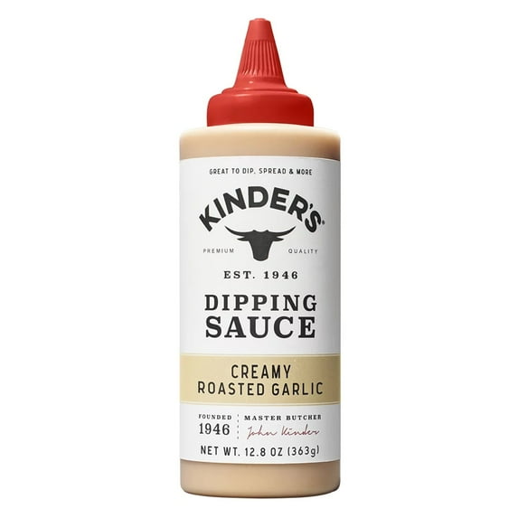 ( 2 Pack ) Kinder's Dipping Sauce, Creamy Roasted Garlic 12.78 Oz