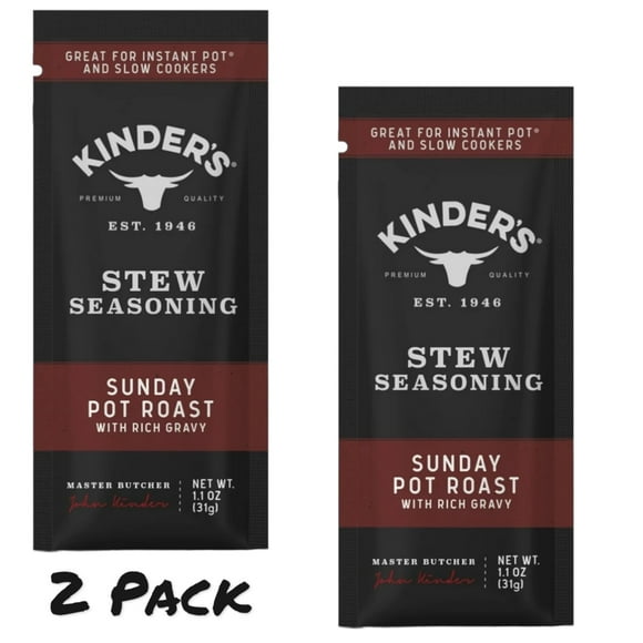 ( 2 Pack ) Kinder's Sunday Pot Roast Stew Seasoning for Slow Cooking, 1 oz