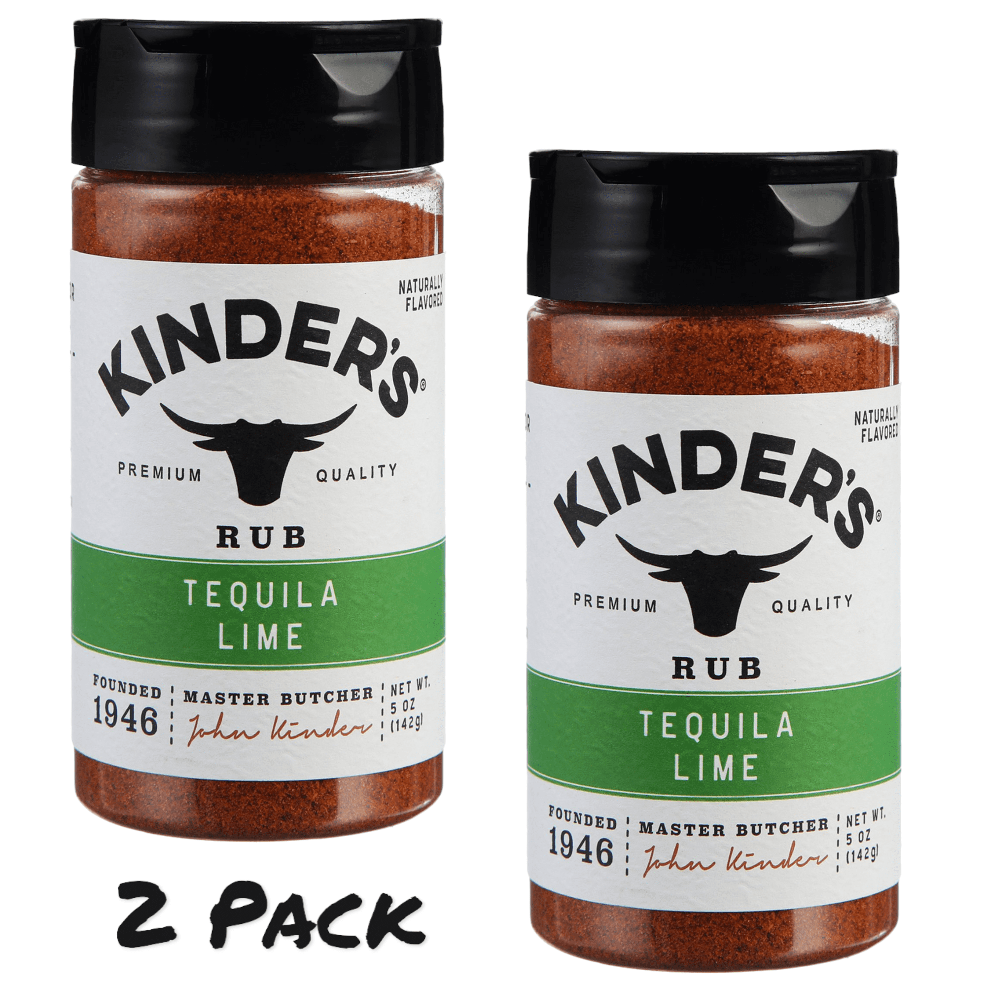 ( 2 Pack ) Kinder's Tequila Lime Rub Seasoning, 5 oz