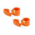 thumbnail image 1 of (2 Pack) King Pin Lock, Heavy Duty Orange Powder Coated with Safety Ribbon, works with Class 8 vehicles and RV trailers, 1 of 8