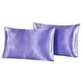 thumbnail image 1 of 2-Pack King Size Artificial Silk Pillowcases - Breathable & Dustproof Design, 1 of 8