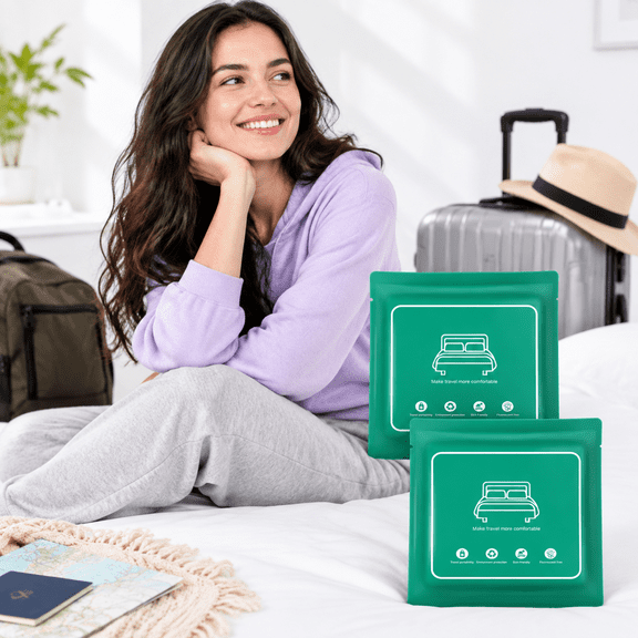 2 Pack King Size Disposable Bed Sheet Set For Travel Hotel Use