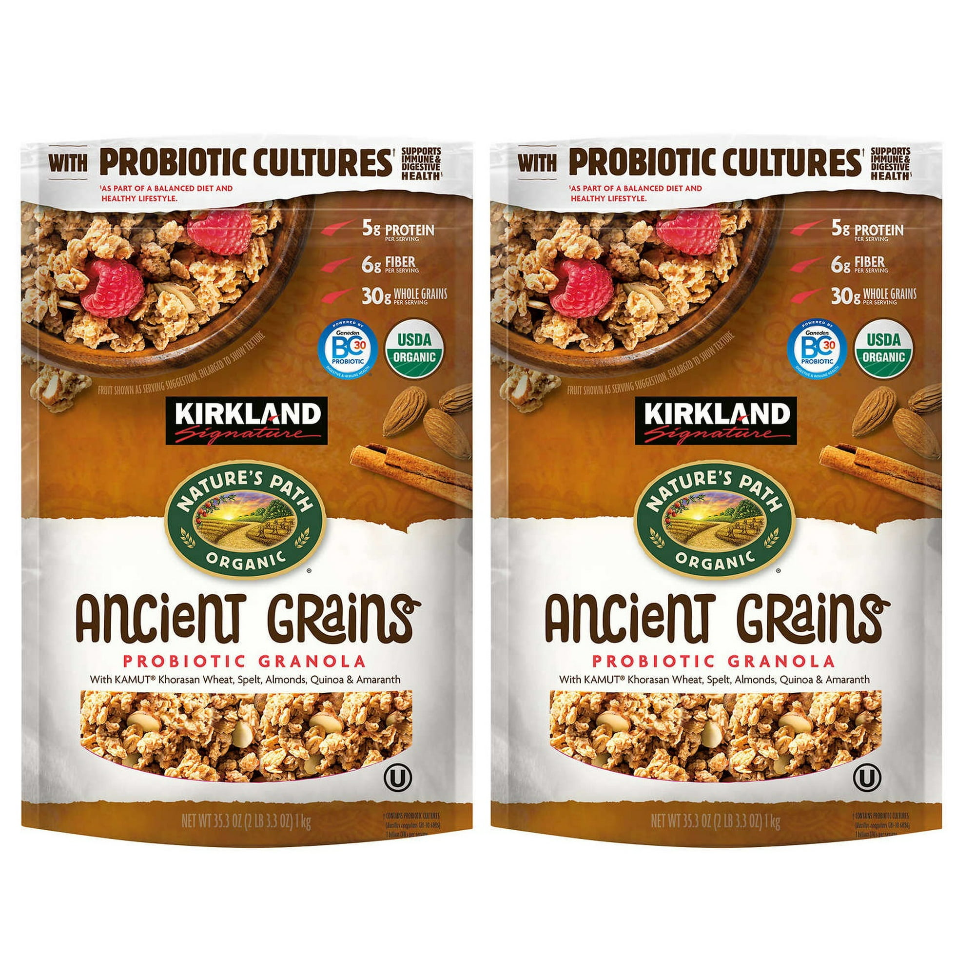 Pack Kirkland Signature Ancient Grains Probiotic Granola,