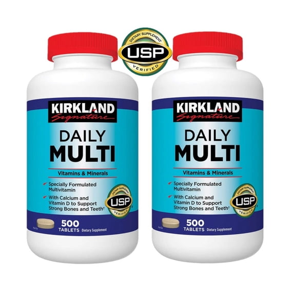 2 Pack | Kirkland Signature Daily Multi, 500 Tablets