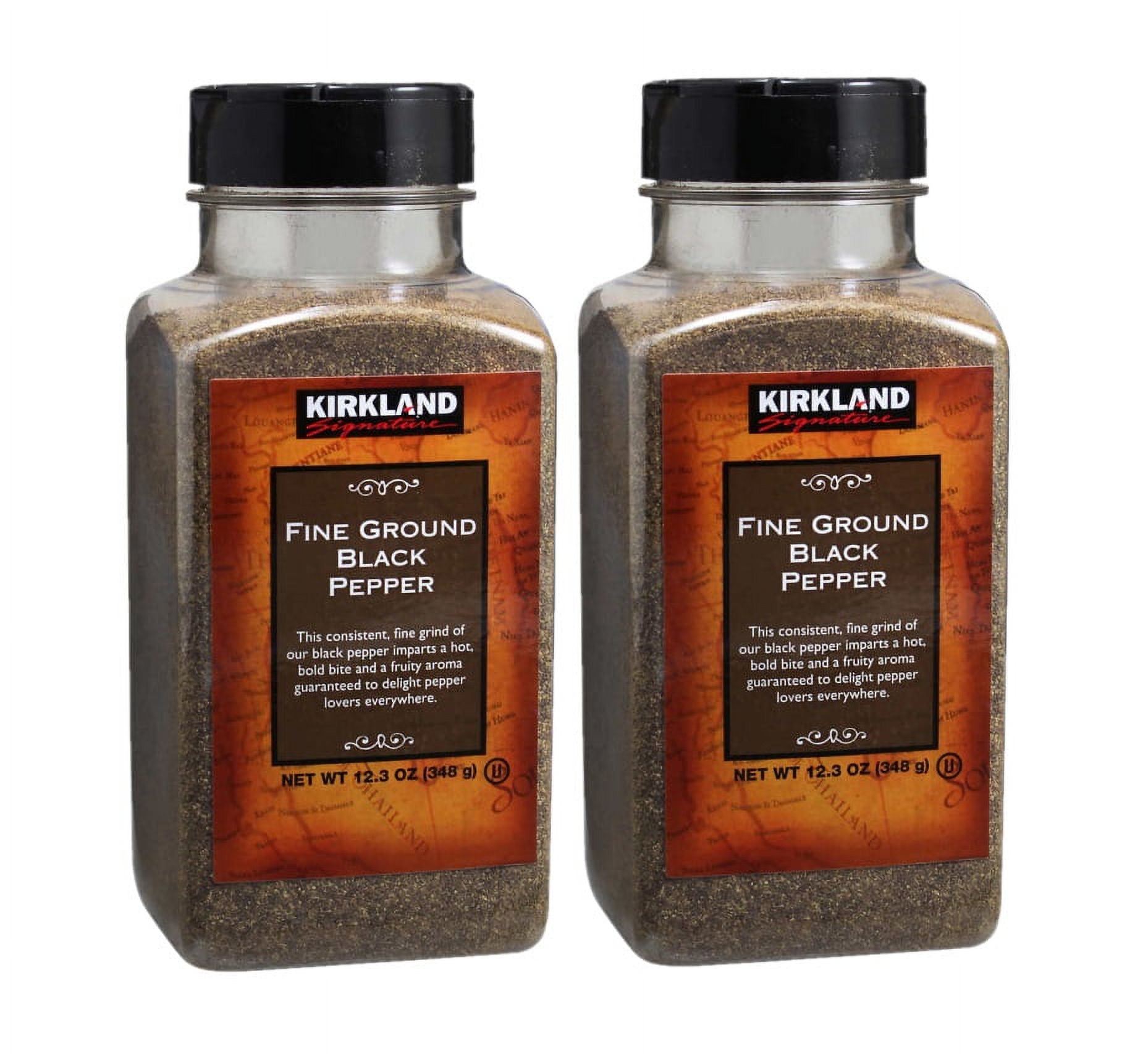 2 Pack | Kirkland Signature Fine Ground Black Pepper, 12.3 oz