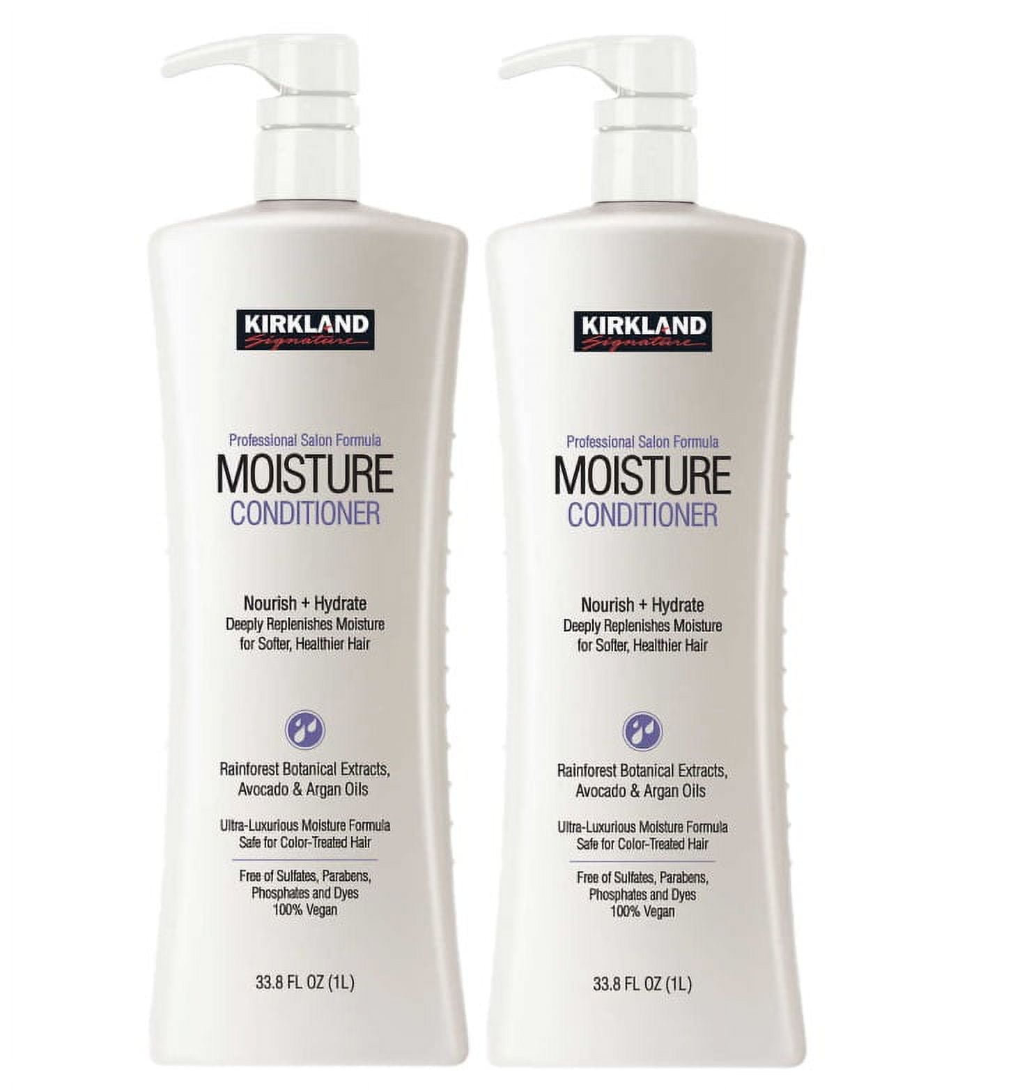 2 Pack Kirkland Signature Moisture Conditioner, Nourish + Hydrate, 33
