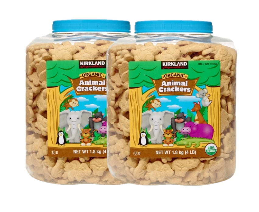 2 Pack Kirkland Signature Organic Animal Crackers, 4 lbs