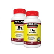 2 Pack | Kirkland Signature Quick Dissolve B-12 5000 mcg., 300 Tablets
