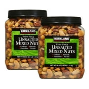 2 Pack | Kirkland Signature Unsalted Mixed Nuts, 2.5 lbs