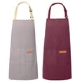 2 Pack Kitchen Aprons Apron For Cooking With 2 Pockets Unisex ...