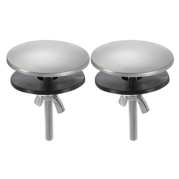 Uxcell 2 Pack Kitchen Sink Hole Cover Brushed Nickel, 2 inch Faucet Hole Cover Stainless Steel for Most  Sink Holes