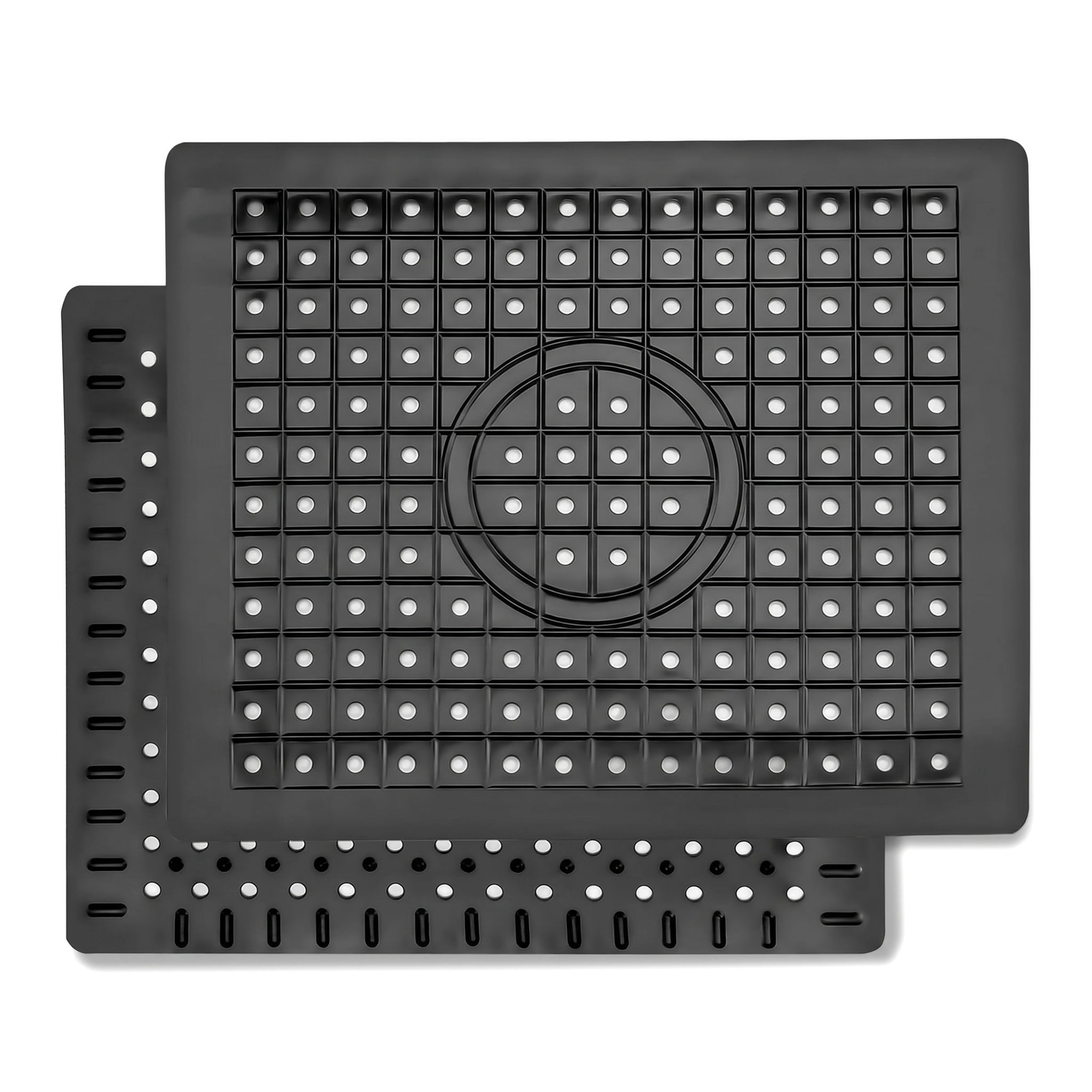 Uonlytech 2-Pack Stainless Steel Sink Bottom Rack, Durable Sink Protector Grid With Filters, For Kitchen Laundry (13.2 X 11.8 Inch)