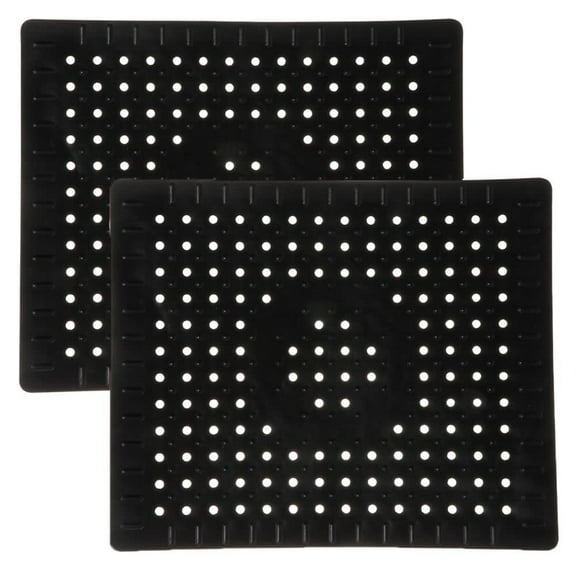2 Pack Kitchen Sink Mat Rubber Quick Drain Non Slip Sink Pad for Bottom of Kitchen Sink 12 x 10 inch
