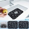 thumbnail image 1 of 2 Pack Kitchen Sink Mat Set | Heavy-Duty Flexible PVC Sink 40x30cm | Cut-to-Fit, Odorless, Modern Design, Easy Clean | Scratch-Resistant Mat for Stainless Steel Sinks, 1 of 9