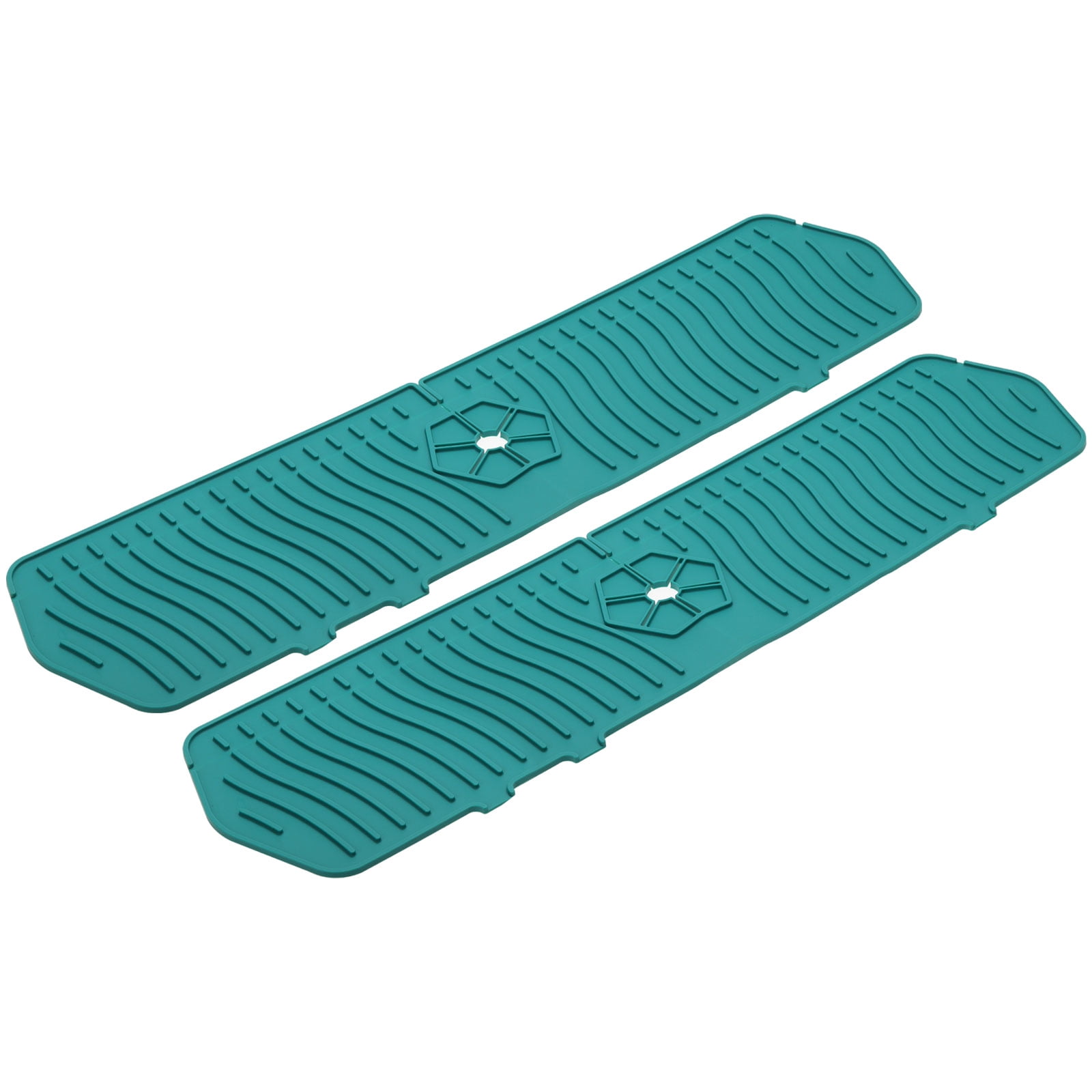 2 Pack Kitchen Sink Splash Guard, 24" x 5.8" Silicone Faucet Handle