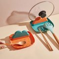 thumbnail image 1 of 2 Pack Kitchen Spoon Rest/Spoon Holder for Stove Top, Heat-Resistant Utensil Rest, BPA Free Spatula Rests Organizer for Ladles,Pot Lid,Forks Silicone Sponge, 1 of 9