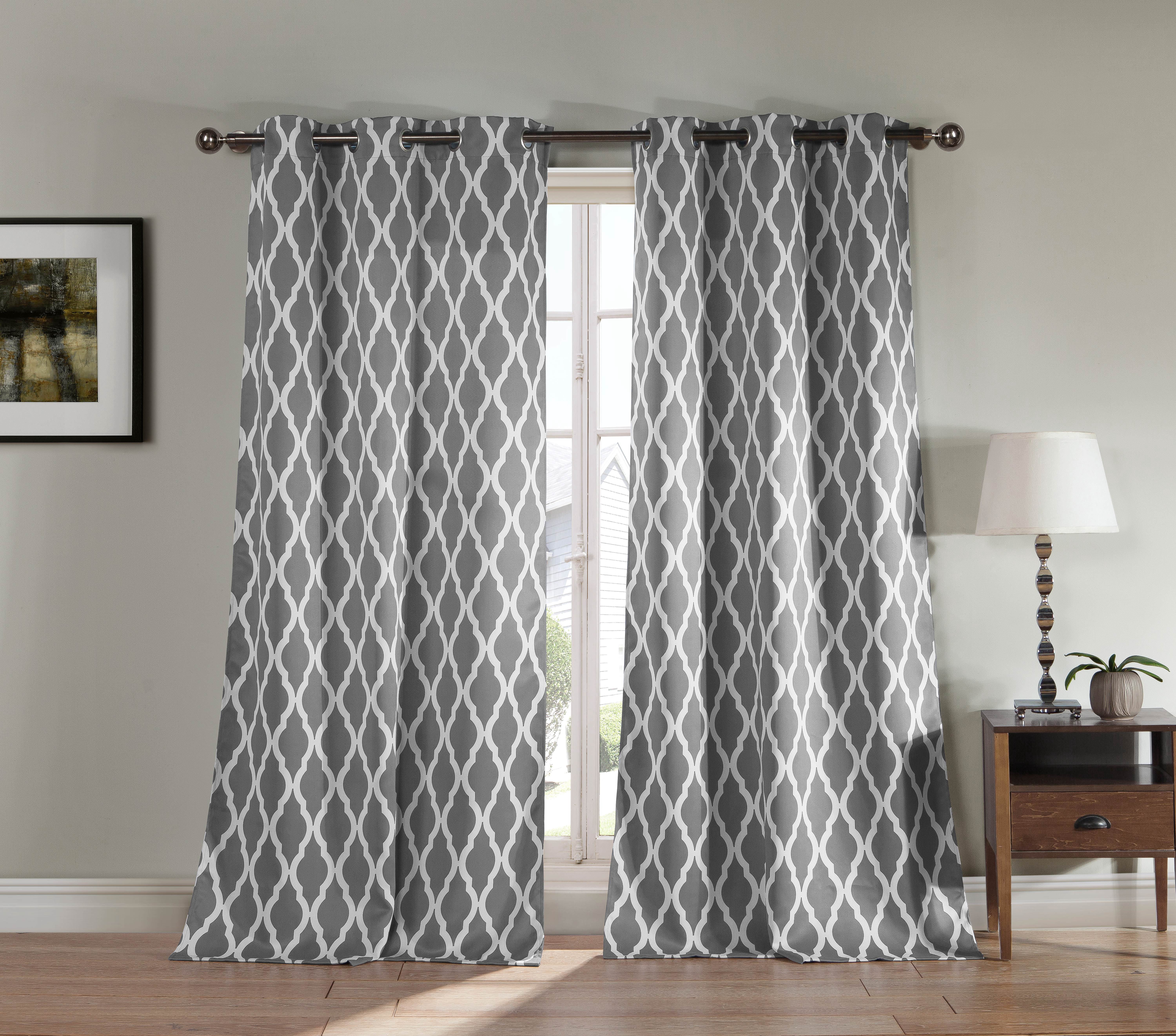 2-Pack Kittattinny Heavy Blackout Grommet Pair 38 In. W X 84 In. L In Grey