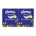 thumbnail image 1 of ( 2 Pack )Kleenex Ultra Soft Facial Tissues, 4 Cube Boxes, 60 Tissues per Box, 3-Ply, 1 of 5