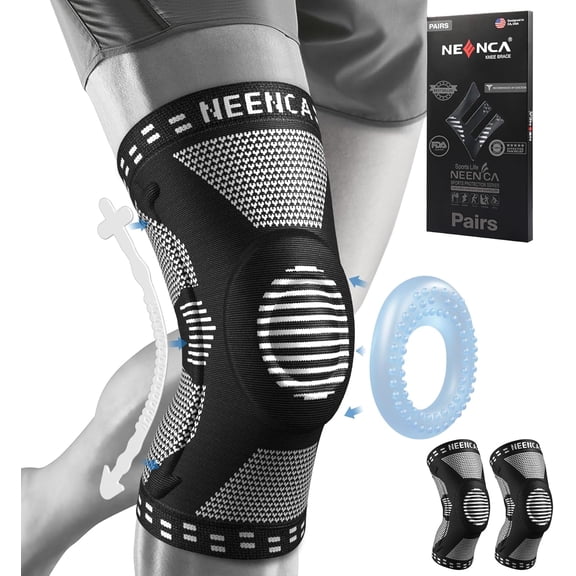 2 Pack Knee Br for Pain, Compreion leeve with Patella Gel Pad & ide tabilizer, upport Menicu Tear, Arthriti, Joint ACL, Runner, Workout