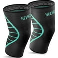 thumbnail image 1 of 2-Pack Knee Brace, NEENCA Knee Compression Sleeve Support for Knee Pain, Running, Work Out, Gym, Hiking, Arthritis, ACL, PCL, Joint Pain Relief, Meniscus Tear, Injury Recovery, Sports, 1 of 6