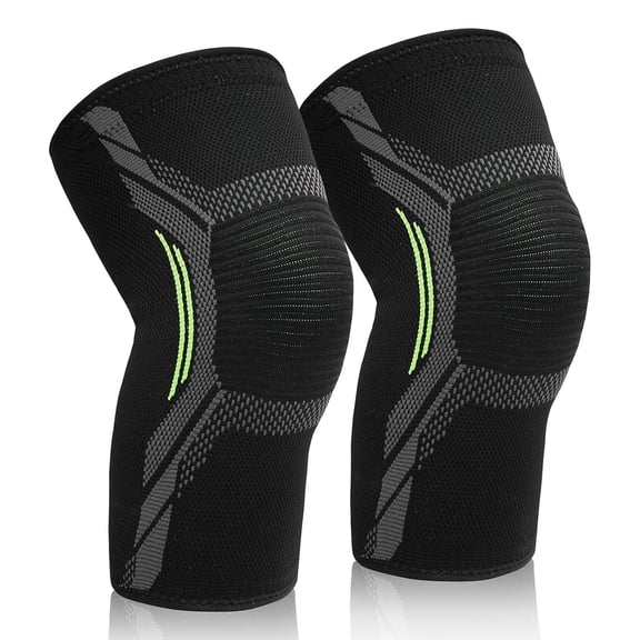 2 Pack Knee Brace for Women & Men - Workout Knees Compression Sleeve for Knee Pain Relief Joint Support for ACL, Arthritis, Meniscus Tear Knees Brace for Sports, Rodilleras para Gym Fitness 【M】