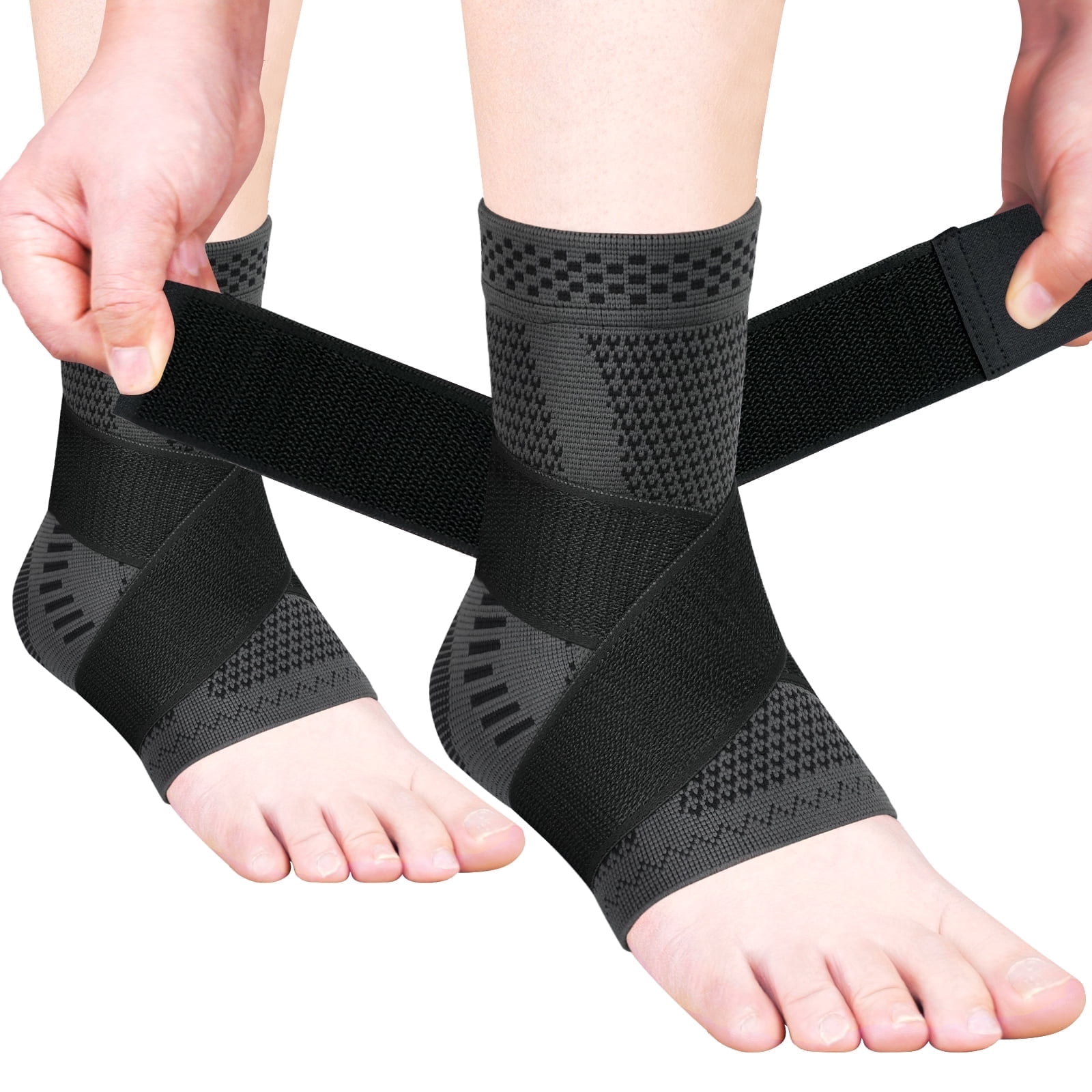 JIUFENTIAN Ankle Brace for Women an Men Adjustable Compression Sleeve ...