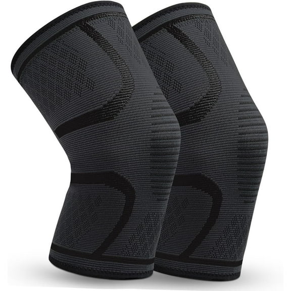 2 Pack Knee Brace for knee Pain Arthritis, Compression Sleeve for Men Women Support for Joint Pain Relief, Meniscus Tear,Workout,Sports,Running