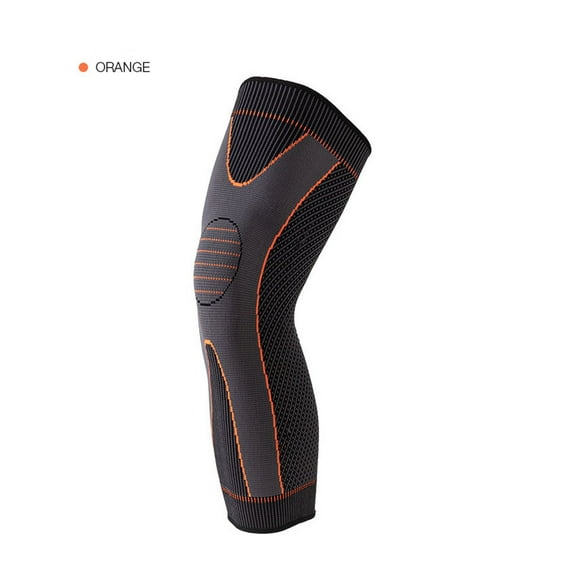 2 Pack Knee Braces for Knee Pain Compression Sleeve Knee Support for Sports Running Weightlifting Pain Relief Knee Protector (Orange,L)