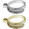 thumbnail image 1 of 2 Pack Knitting Crochet Loop Ring for Fingers, Adjustable Crochet Tension Ring, Metal Open Yarn Guide Finger Holders, Knitting Thimbles for Crochet, 1 of 5