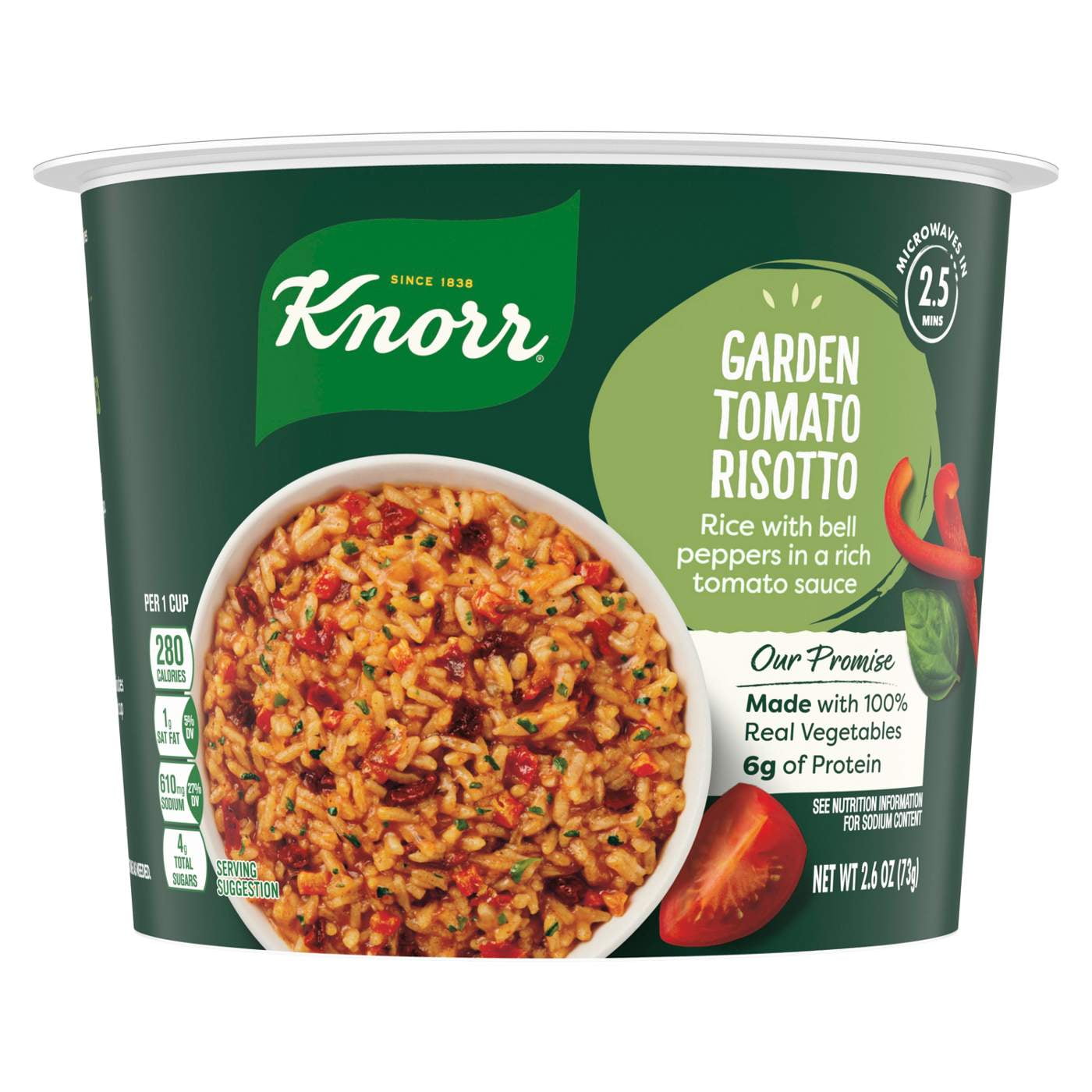 Knorr Garden Tomato Risotto Rice Cup - 2.6 oz- Pack of 2