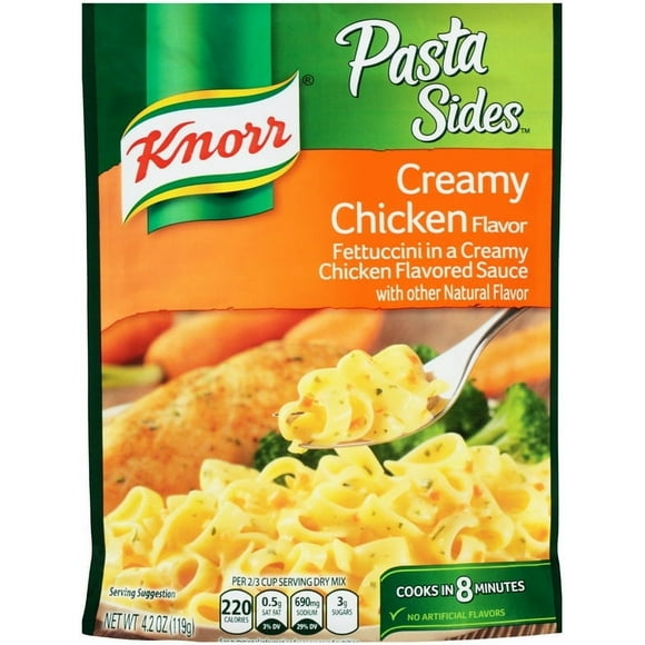2 Pack Knorr No Artificial Flavors Creamy Chicken Pasta Sides, 7 Minute Cook Time, 4.2 oz
