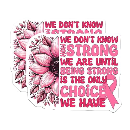 (2 Pack) We Don't Know How Strong We are Magnets - Inspirational Magnets - Motivational Magnets - 5" On Longest Side - for Cars, Fridges, Toolboxes - Made in USA - MAG5972