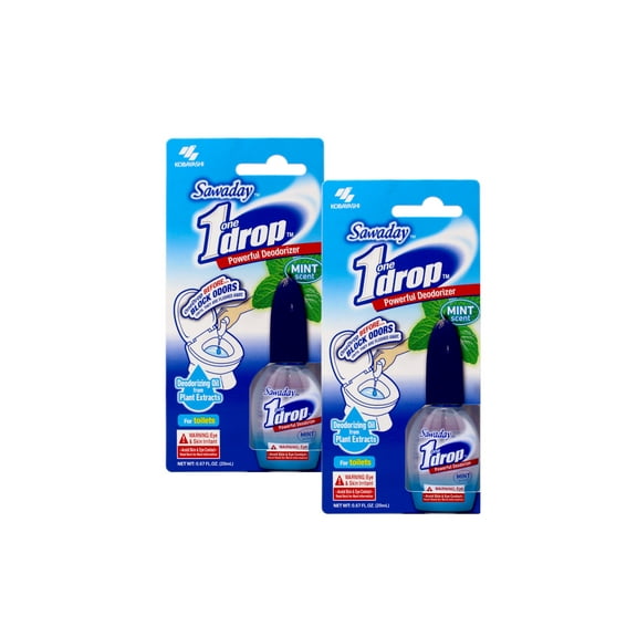 2 Pack Kobayashi Powerful One-Drop Deodorizer For Bathroom/Toilet 0.67oz/20ml NEW