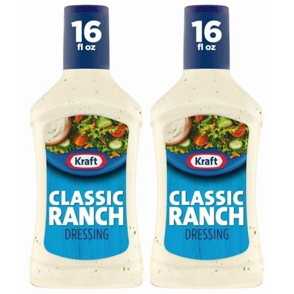 ( 2 Pack ) Kraft Classic Ranch Salad Dressing, 16 Fl Oz Bottle