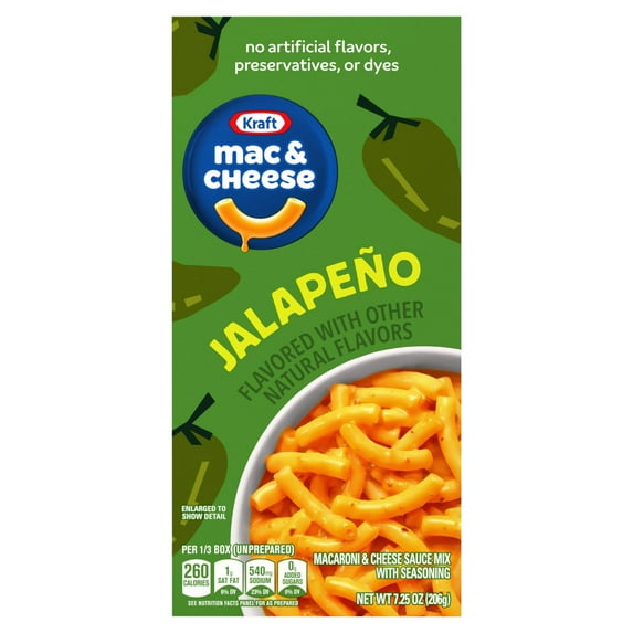 2 Pack - Kraft Mac & Cheese Dinner Jalapeno 7.25 oz Package May Vary