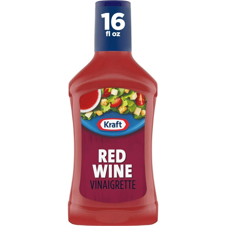 ( 2 Pack ) Kraft Red Wine Vinaigrette Salad Dressing, 16 Fl Oz Bottle