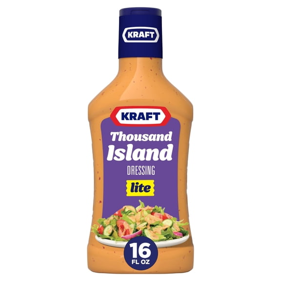 2 Pack - Kraft Thousand Island Lite Dressing - 16 fl oz Packaging may vary