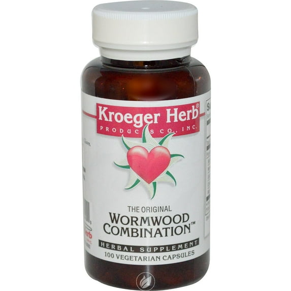 (2 Pack) Kroeger Herb Products Wormwood Combination 100Vc