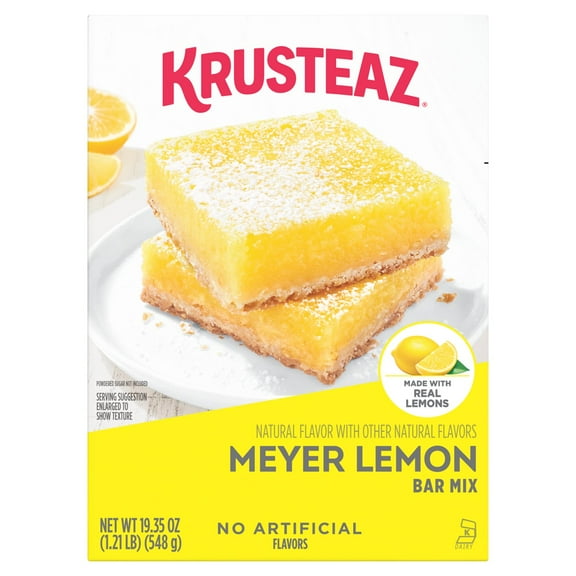 Pack Of 2 Krusteaz Meyer Lemon Bar Mix, 19.35 oz (Package May Vary)