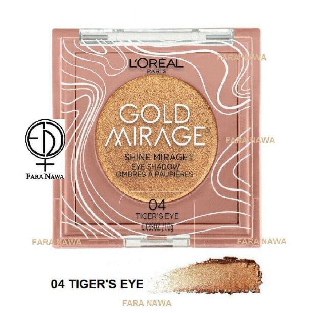 2 Pack L'Oréal Paris Gold Mirage Shimmering Eye Shadow 04 Tiger's Eye