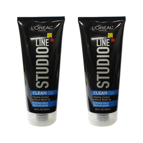 2 Pack L'Oreal Paris Studio Line Strong Hold Clear Minded Clean Gel 6.8oz Each
