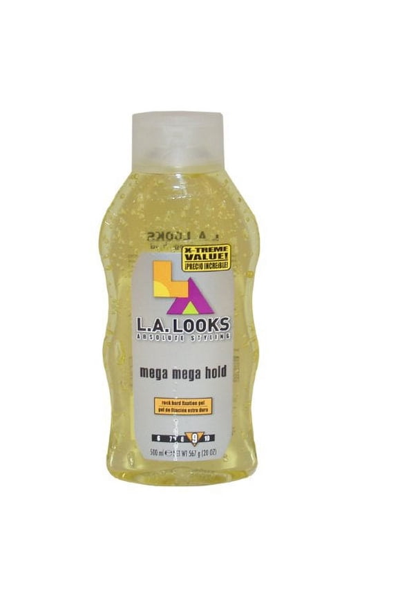 2 Pack LA LOOKS Absolute Styling Flex Level 9 Mega Mega Hold Gel 20 Oz Each