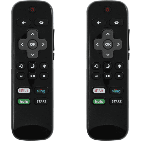 2-Pack LC-RCRUS-18 Remote Control Replacement - Compatible with Sharp LC43LB481C TV
