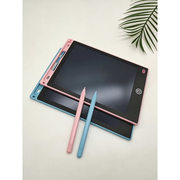 2 Pack LCD Writing Tablet, 6.5 inch Reusable Drawing Pad , Coloring Screen Doodle Board, Pink & Blue