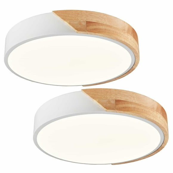 Ravenna 2-Pack LED Ceiling Light 11.8-Inch Minimalist Round Flush Mount Ceiling Light