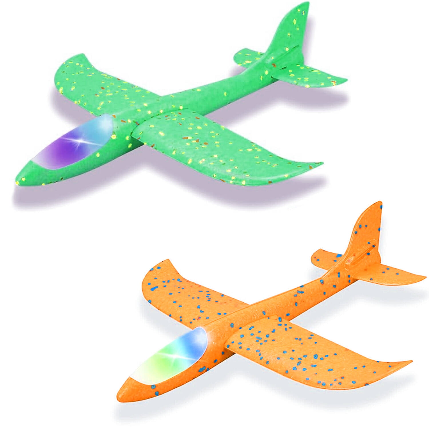 Pack Foam Airplane Toys, 12.4" Throwing Foam Plane,flying Toy For Kids Gifts For 3 4 5 6 7 Year Old Boygirl Outdoor Sport Toys Birthday Party Favors
